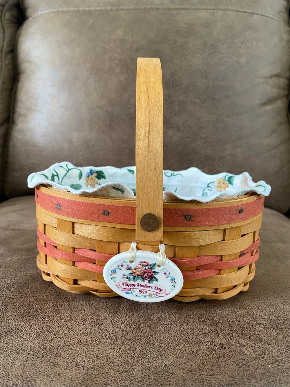 Longaberger 1999 Mother's Day Tea for Two Basket